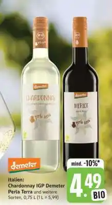 Edeka Chardonnay IGP Demeter Perla Terra Angebot