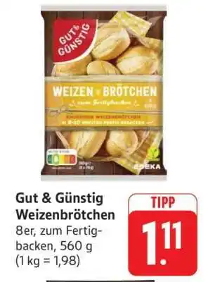 Edeka GUT&GÜNSTIG Weizenbrötchen Angebot