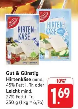 Edeka Gut & Günstig Hirtenkäse Angebot