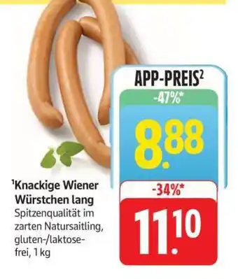 Edeka Knackige Wiener Würstchen lang Angebot