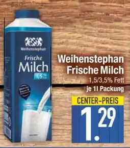 Edeka Weihenstephan frische Milch Angebot