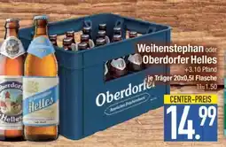 Edeka Weihenstephan oder Oberdorfer Helles Angebot