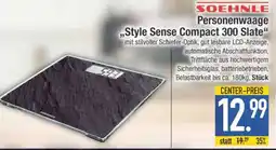 Edeka Soehnle Personenwaage „Style Sense Compact 300 Slate“ Angebot