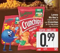 Edeka Lorenz Nic Nac’s oder Crunchips Angebot