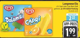 Edeka Langnese Eis Angebot