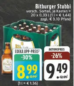 Edeka Bitburger Stubbi Angebot