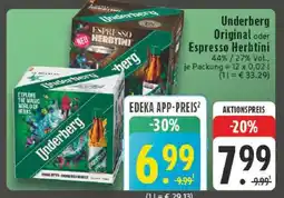 Edeka UNDERBERG Original oder Espresso Herbtini Angebot