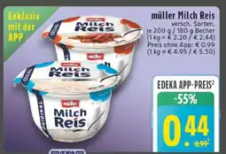 Edeka müller Milch-Reis Angebot