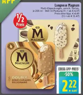 Edeka Langnese Magnum Angebot