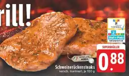 Edeka Schweinerückensteaks Angebot