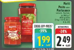 Edeka Mutti Pesto oder Pastasauce Angebot
