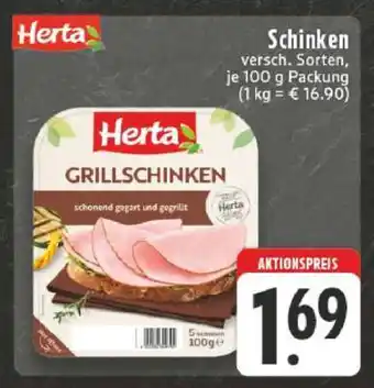 Edeka Herta Grillschinken Angebot