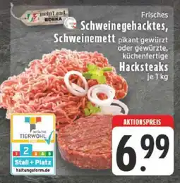 Edeka Frisches Schweinegehacktes, Schweinemett Angebot