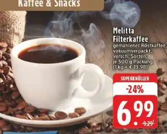 Edeka Melitta Filterkaffee Angebot