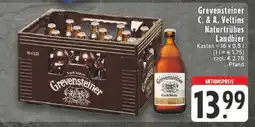 Edeka Grevensteiner C. & A. Veltins Naturtrübes Landbier Angebot