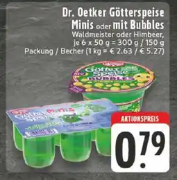 Edeka Dr. Oetker Götterspeise Minis oder mit Bubbles Angebot