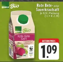 Edeka EDEKA Bio Rote Bete Saft Angebot