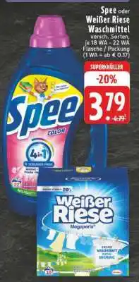 Edeka Spee oder Weißer Riese Waschmittel Angebot