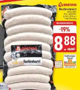 Edeka Rasting Rostbratwurst Angebot