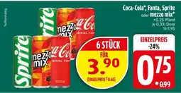 Edeka Coca-Cola, Fanta, Sprite oder Mezzo Mix Angebot