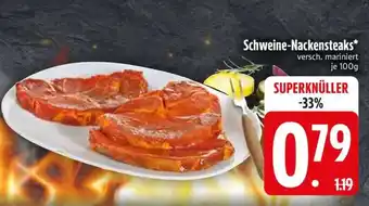 Edeka Schweine- nackensteaks Angebot