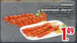 Edeka Grillfackeln oder Hackfleischspieße „Döner Art“ Angebot