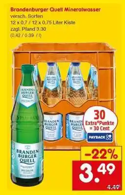Netto Marken-Discount Brandenburger Quell Mineralwasser Angebot