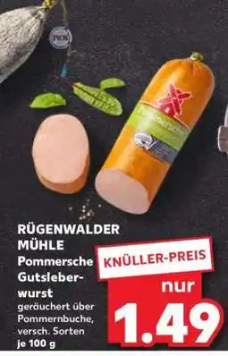 Kaufland Rügenwalder Mühle Pommersche Gutsleberwurst Angebot