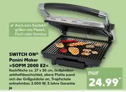 Kaufland SWITCH ON Panini Maker SOPM 2000 E2 Angebot