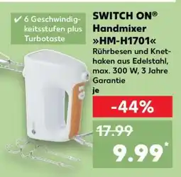 Kaufland SWITCH ON Handmixer HM-H1701 Angebot