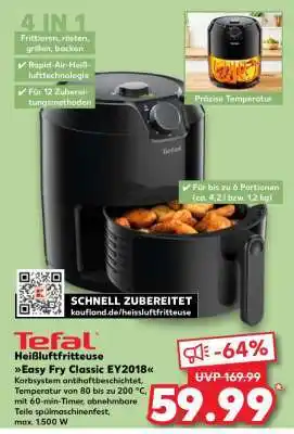 Kaufland TEFAL Heißluftfritteuse Easy Fry Classic EY2018 Angebot