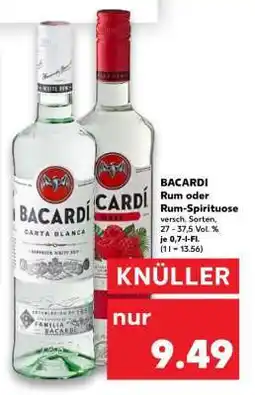 Kaufland BACARDI Rum oder Rum-Spirituose Angebot