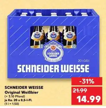 Kaufland SCHNEIDER WEISSE Original Weißbier Angebot