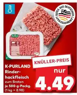 Kaufland K-PURLAND Rinderhackfleisch Angebot