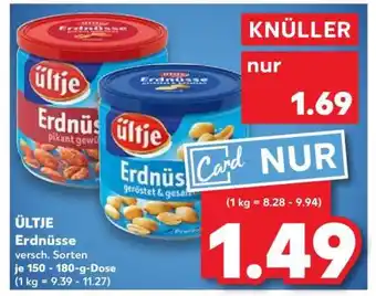 Kaufland ÜLTJE Erdnüsse Angebot