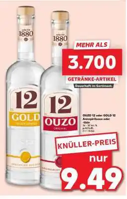 Kaufland OUZO 12 oder GOLD 12 Angebot