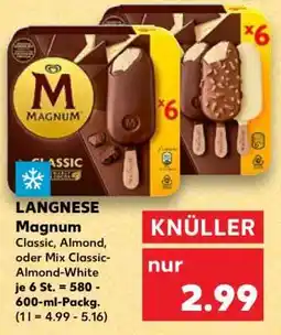 Kaufland Magnum Classic, Almond, oder Mix Classic-Almond-White Angebot