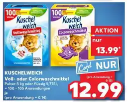 Kaufland KUSCHELWEICH Voll- oder Colorwaschmittel Angebot
