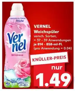 Kaufland Vernel Weichspüler Angebot