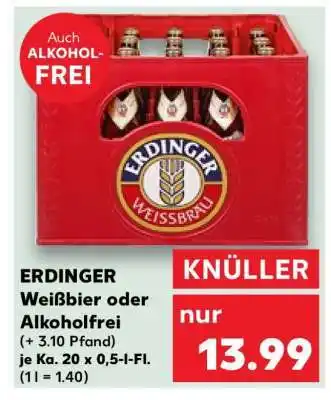 Kaufland ERDINGER Weißbier oder Alkoholfrei Angebot