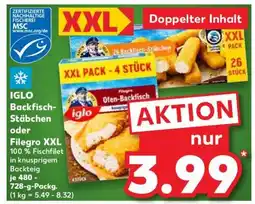 Kaufland IGLO Backfisch-Stäbchen oder Filegro XXL Angebot