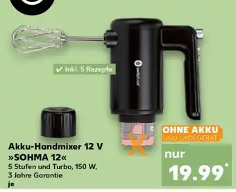 Kaufland Akku-Handmixer 12 V SOHMA 12 Angebot