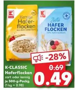Kaufland K-CLASSIC Haferflocken Angebot