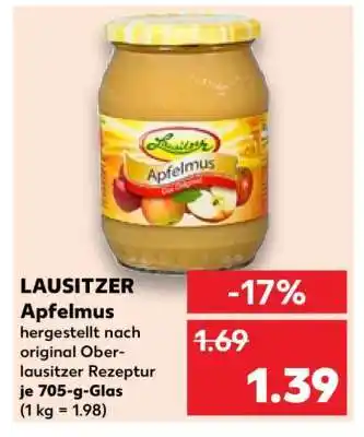 Kaufland LAUSITZER Apfelmus Angebot