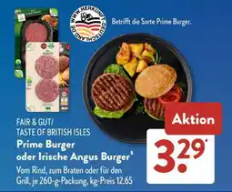 Aldi Süd Prime Burger oder Irische Angus Burger Angebot