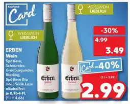 Kaufland ERBEN Wein Angebot
