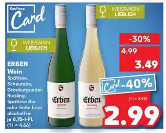 Kaufland ERBEN Wein Angebot