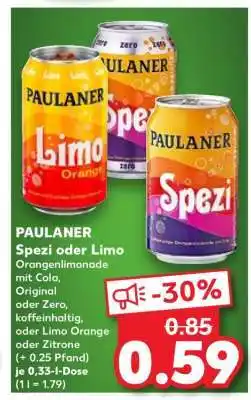 Kaufland Paulaner Spezi oder Limo Angebot
