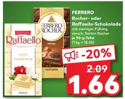 Kaufland FERRERO Rocher- oder Raffaello- Schokolade Angebot