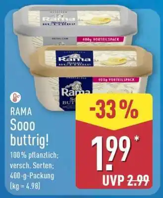 Aldi Nord Rama Sooo Buttrig Angebot